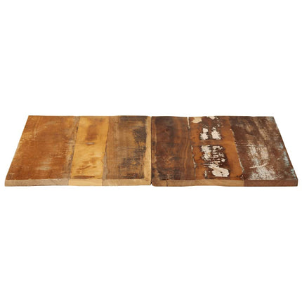 Fyrkantig bordsskiva 70x70 cm 15-16 mm massivt återvunnet trä