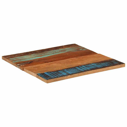 Fyrkantig bordsskiva 70x70 cm 25-27 mm massivt återvunnet trä