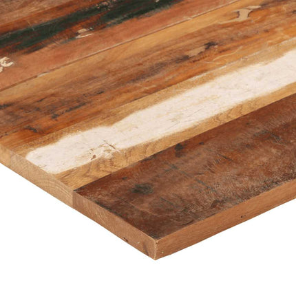 Fyrkantig bordsskiva 70x70 cm 25-27 mm massivt återvunnet trä