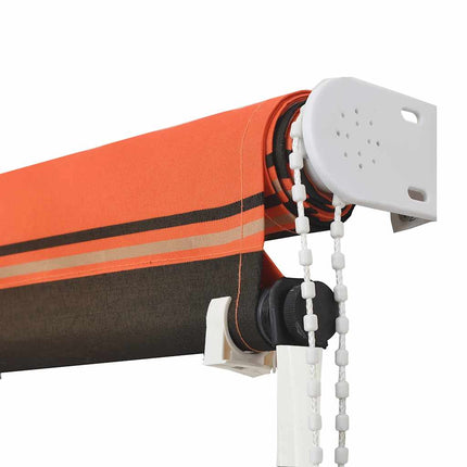 Markis 300x150 cm orange och brun