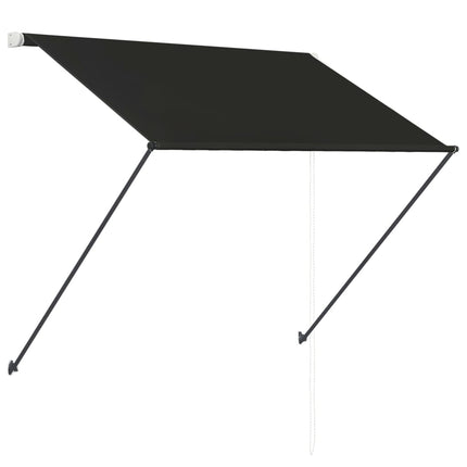 Markis med LED 100x150 cm antracit