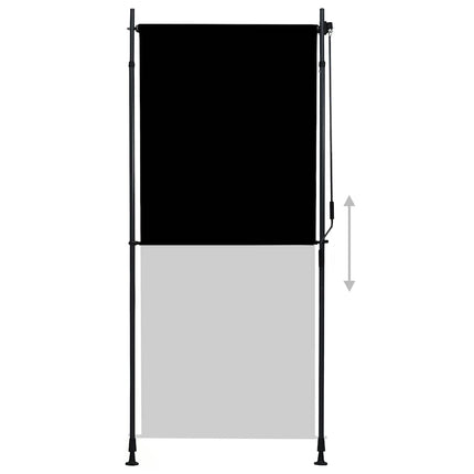 Rullgardin utomhus 100x270 cm antracit