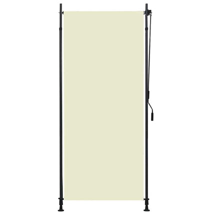 Rullgardin utomhus 100x270 cm gräddvit