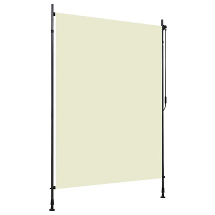 Rullgardin utomhus 150x270 cm gräddvit