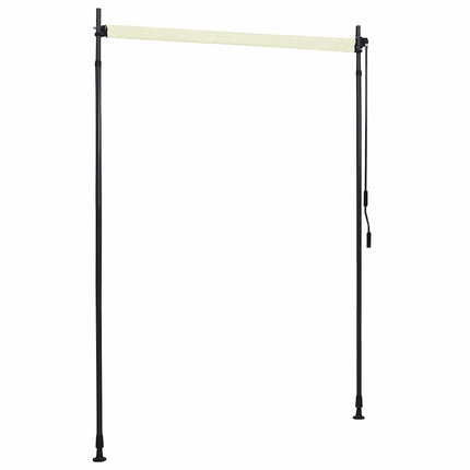 Rullgardin utomhus 150x270 cm gräddvit