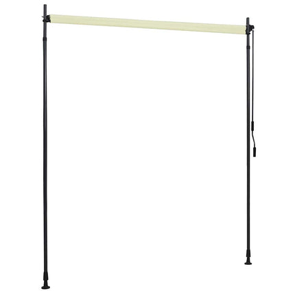 Rullgardin utomhus 200x270 cm gräddvit