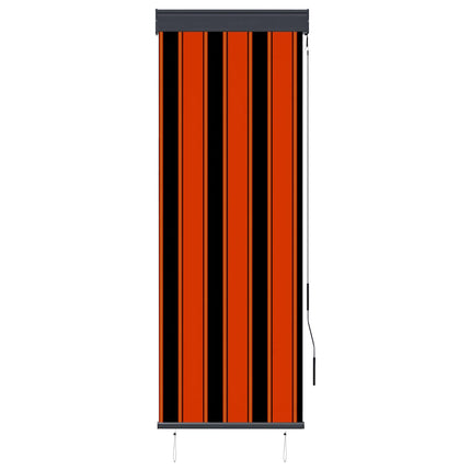 Rullgardin utomhus 60x250 cm orange och brun