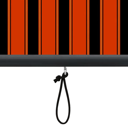 Rullgardin utomhus 60x250 cm orange och brun