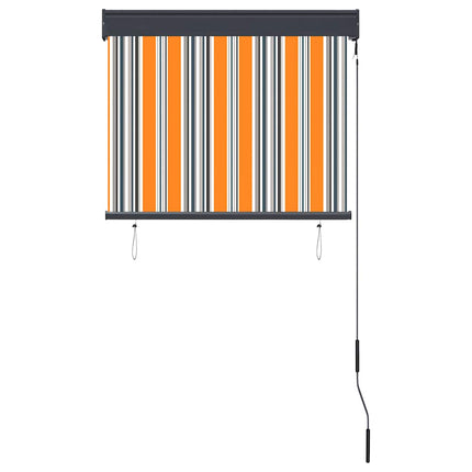 Rullgardin utomhus 80x250 cm gul och blå