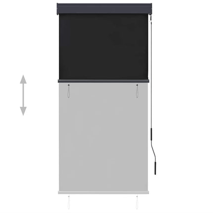 Rullgardin utomhus 80x250 cm antracit