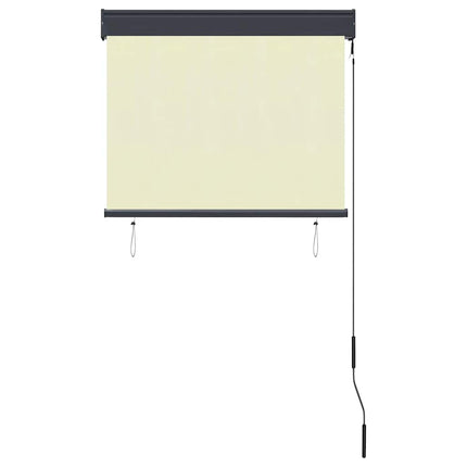 Rullgardin utomhus 80x250 cm gräddvit