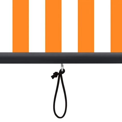Rullgardin utomhus 100x250 cm vit och orange