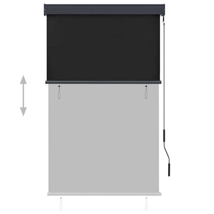 Rullgardin utomhus 100x250 cm antracit