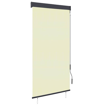 Rullgardin utomhus 100x250 cm gräddvit