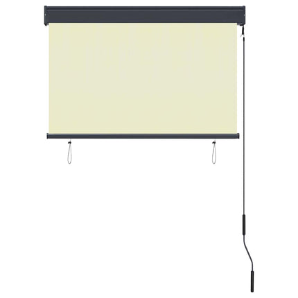 Rullgardin utomhus 100x250 cm gräddvit