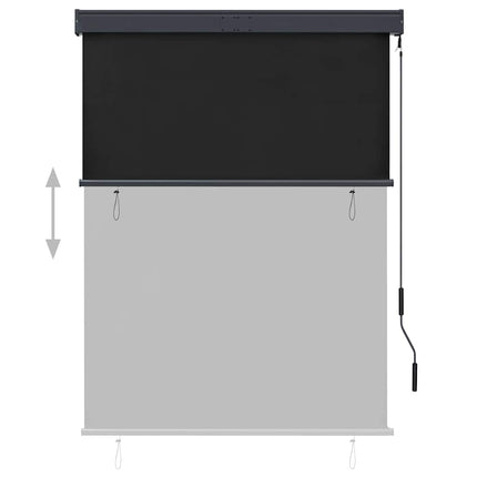 Rullgardin utomhus 120x250 cm antracit