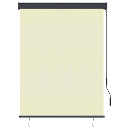 Rullgardin utomhus 120x250 cm gräddvit