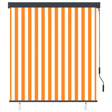 Rullgardin utomhus 140x250 cm vit och orange