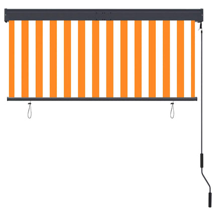 Rullgardin utomhus 140x250 cm vit och orange