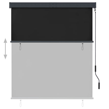 Rullgardin utomhus 140x250 cm antracit
