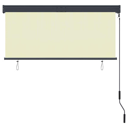 Rullgardin utomhus 140x250 cm gräddvit
