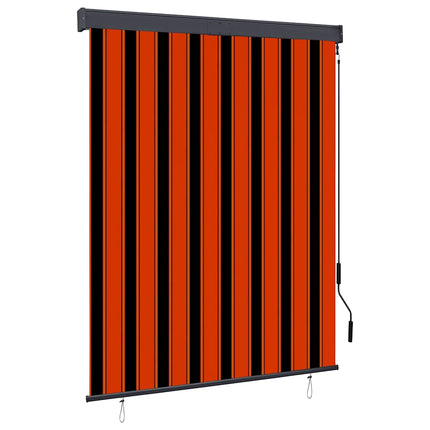 Rullgardin utomhus 140x250 cm orange och brun