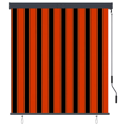 Rullgardin utomhus 140x250 cm orange och brun