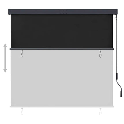 Rullgardin utomhus 160x250 cm antracit
