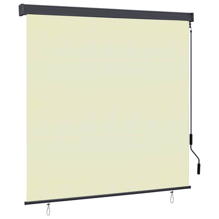 Rullgardin utomhus 160x250 cm gräddvit