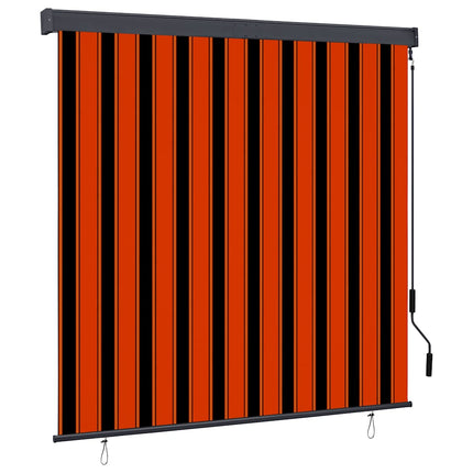 Rullgardin utomhus 160x250 cm orange och brun