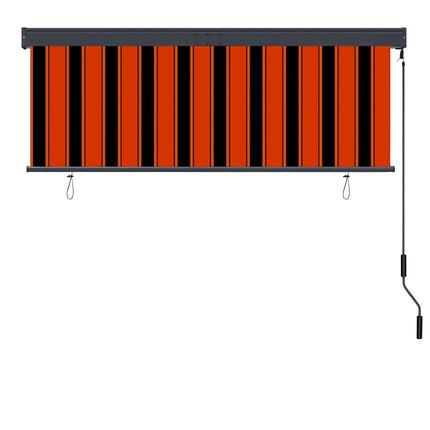 Rullgardin utomhus 160x250 cm orange och brun