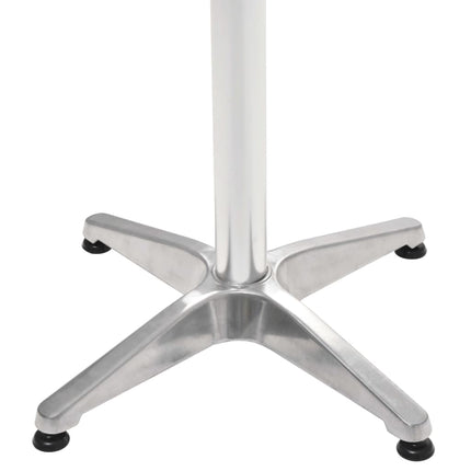 Trädgårdsbord silver 60x60x70 aluminium