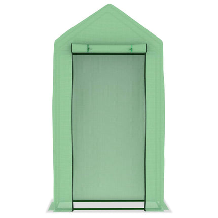Växthus med stålram 0,5 m² 1x0,5x1,9 m