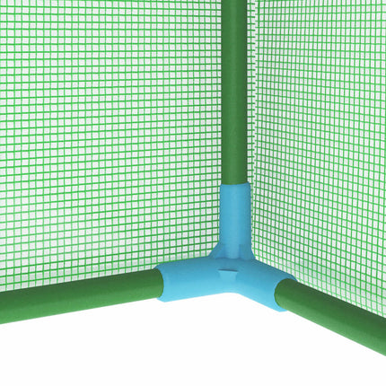 Växthus med stålram 0,5 m² 1x0,5x1,9 m