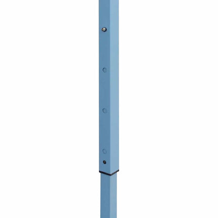 Hopfällbart partytält med 4 sidoväggar 280x410x315 cm stål vit