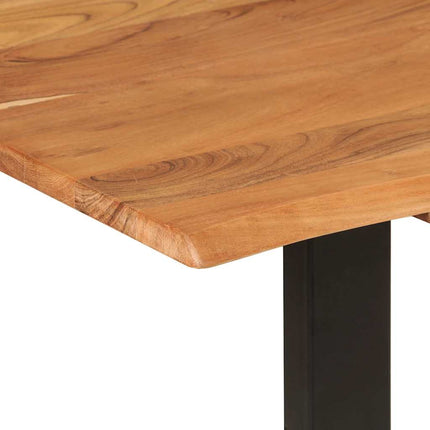 Matbord 140x70x76 cm massivt akaciaträ