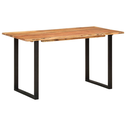 Matbord 140x70x76 cm massivt akaciaträ