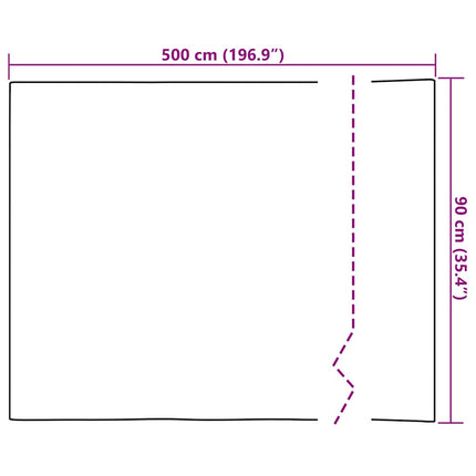 Dekorplast mörkt trä 500x90 cm PVC