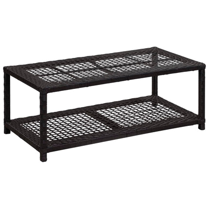 Skobänk svart 80x40x30 cm konstrotting