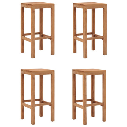 Barstolar 4 st massiv teak
