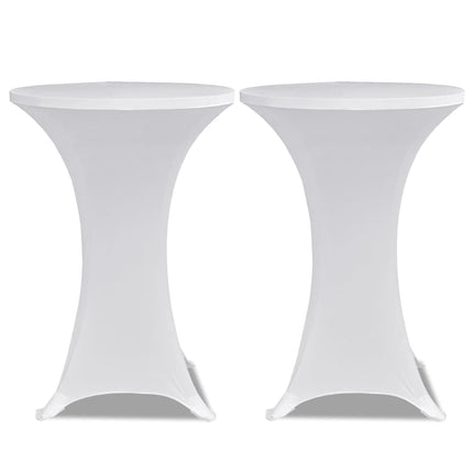 Överdrag till ståbord Ø70 cm vit stretch 4 st