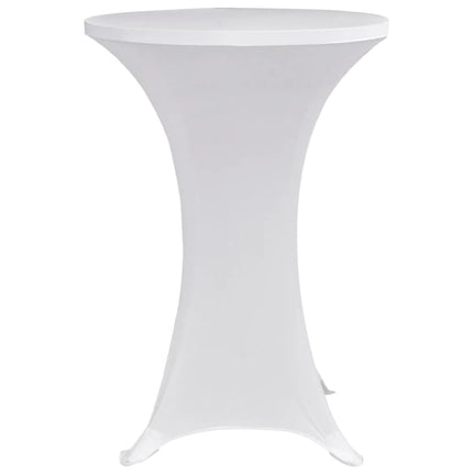 Överdrag till ståbord Ø80 cm vit stretch 4 st