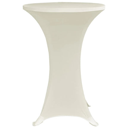 Överdrag till ståbord Ø60 cm gräddvit stretch 4 st