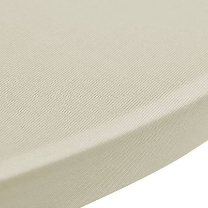 Överdrag till ståbord Ø60 cm gräddvit stretch 4 st