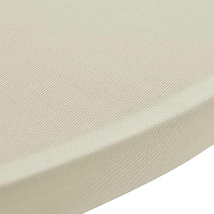 Överdrag till ståbord Ø80 cm gräddvit stretch 4 st