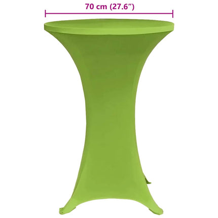 Bordsöverdrag 4 st 70 cm stretch grön