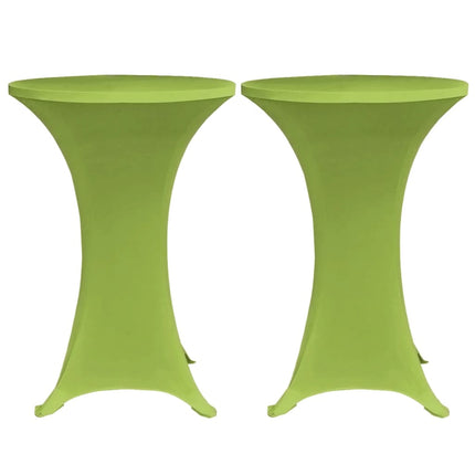 Bordsöverdrag 4 st 80 cm stretch grön