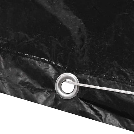 Överdrag för trädgårdsmöbler 2 st 8 öljetter 135x135x90 cm