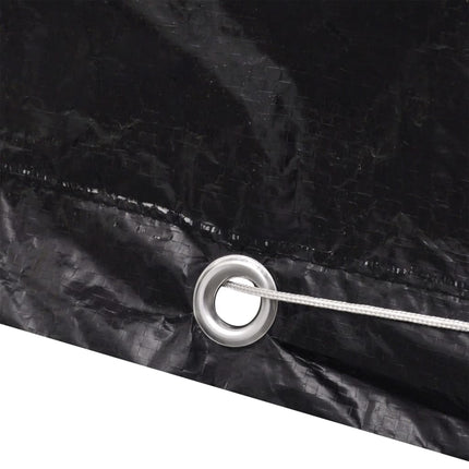Överdrag för trädgårdsmöbler 2 st 8 öljetter 242x162x100 cm