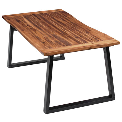 Matbord massivt akaciaträ 180x90 cm